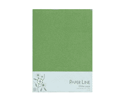 Glitterpapir A4 limegrøn