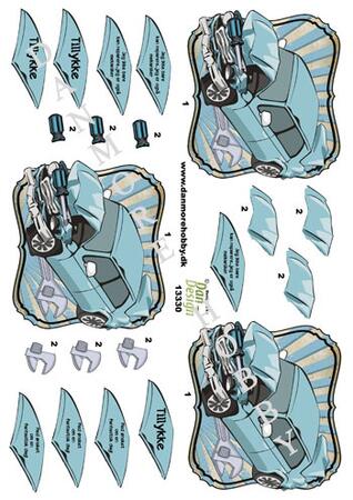 3D ark Dan-design bil til mekaniker