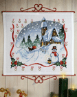 Julekalender Kirke & klokker, 55 x 48cm