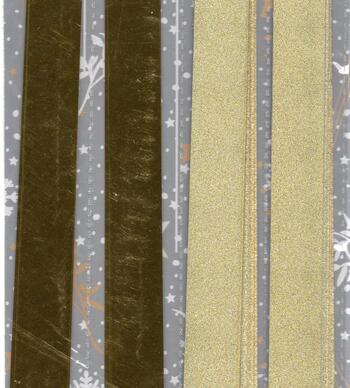 Stjernestrimler guld 30-40mm