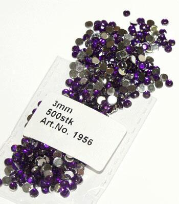 Rhinsten lilla 3mm*