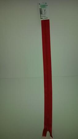 Lynlås 35cm nylon rød