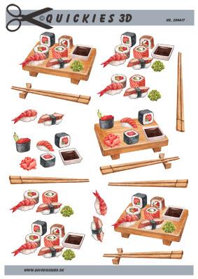 3D ark Quickies Sushi med spisepinde