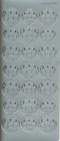 Stickers Fodbolde 2290 sølv