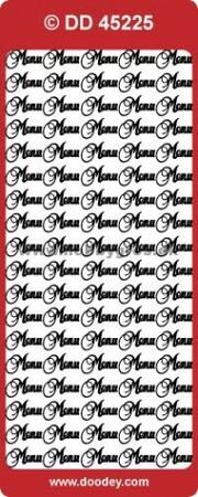 Stickers Menu 45225 sølv