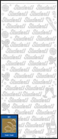 Stickers Student 154 guld Starform