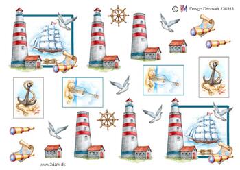 3D ark HM-Design, Fyrtårn og skib