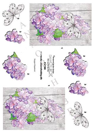 3D Dan Quick, Sommerfugle og lilla blomster