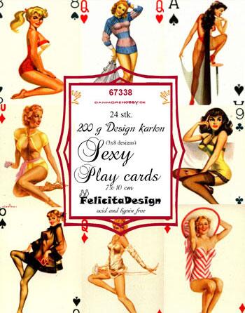 Felicita Toppers Sexy playcards, 24 stk