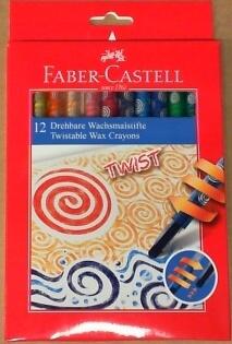 Twist-out wax Crayons 12farver