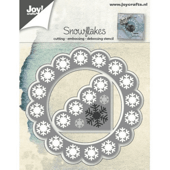 JOY CUT/EMB/DEB “Snowflake corner + Background” 6002/0547