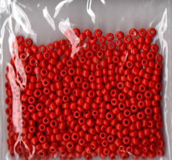 Glasperler 2,5mm rød