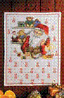 Julekalender Julemandens værksted, 32 x 43cm