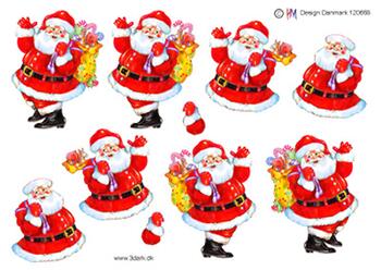 3D ark HM-design Julemand der står og vinker