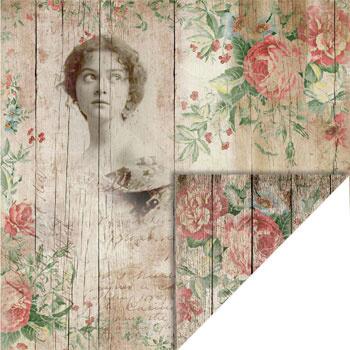 Scarpark Felicita design 2-sidet 12"x12", 200gr. roser på bræder