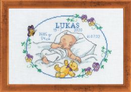 Broderi barnedåb dreng, Lukas