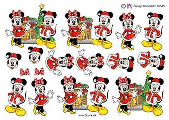 3D ark HM-design Mickey & Minnie ved julepej