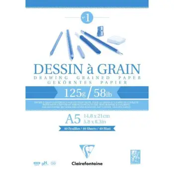 Clairefontaine Tegneblokke 125g. A5