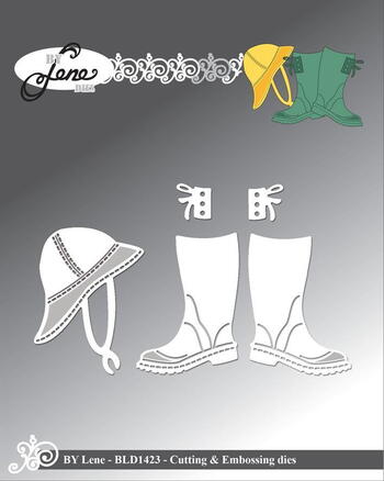 BY LENE DIES "Rubber Boots & Hat" BLD1423
