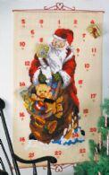 Julekalender Julemand med sæk, 80 x 125cm