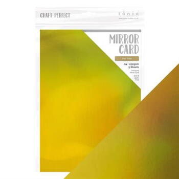 Tonic/Craft Perfect - Iridescent Mirror Card "Inca Gold" A4 9777E