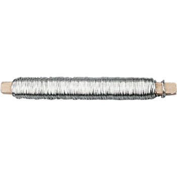 Vindseltråd sølvfarvet 0,6mm, 50m