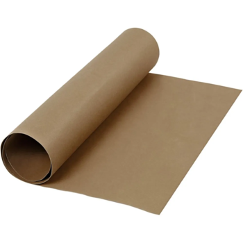 Læderpapir 49 x 100cm mørk brun
