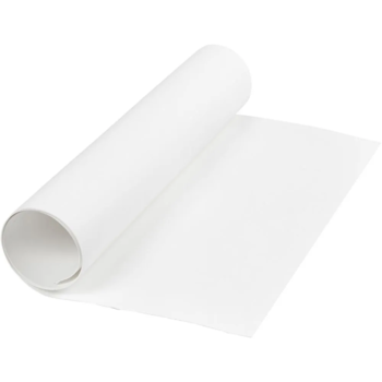 Læderpapir 49 x 100cm hvid