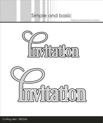 Simple and Basic die "Invitation" SBD264