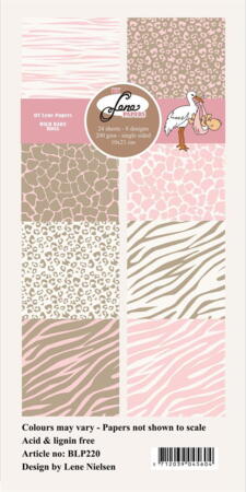 BY Lene Paperpad "Wild Baby - Rosa" BLP220