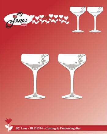 BY Lene Dies "Champagne Glasses" BLD1574
