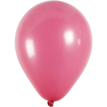 Balloner 10 Stk., Runde, Diam. 23 cm, Mørk Pink
