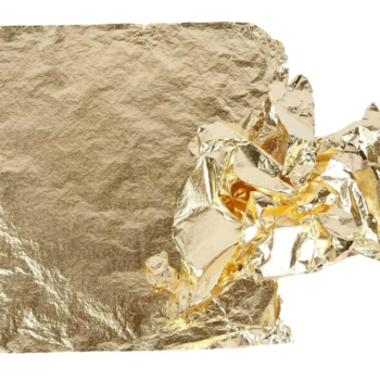 Bladmetal 1 Pk., 25 Ark, 16x16 cm, Guld, 0,625 m2