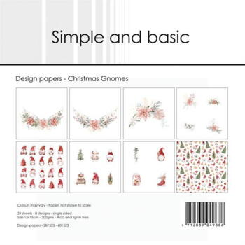 Simple and Basic Design Papers "Christmas Gnomes" SBP523