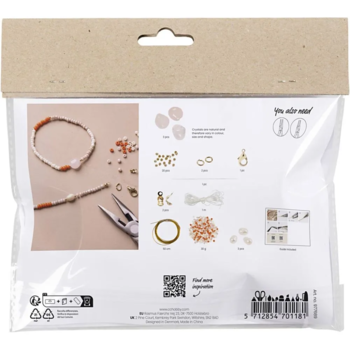 Mini DIY Kit Smykker, Rosakvartshalskæde og -armbånd