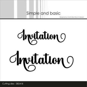 Simple and Basic die "Invitation" SBD418