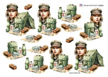 3D ark HM-design, Soldat, kvinde