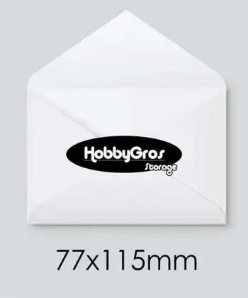 Kuverter 77x115mm, hvid, 10stk.