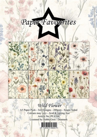 Paper Favourites Paper Pack A5, "Wild Flower" PFA164