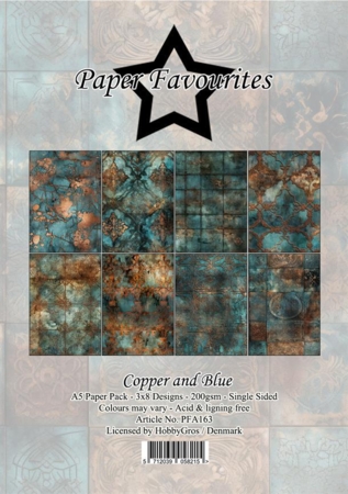 Paper Favourites Paper Pack "Copper and blue" PFA163