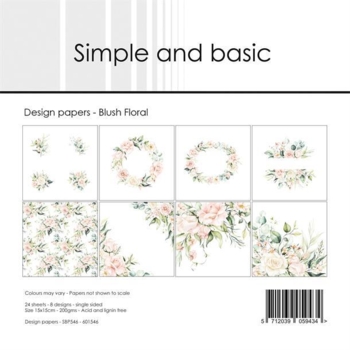 Simple and Basic Design Papers "Blush Floral" SBP546