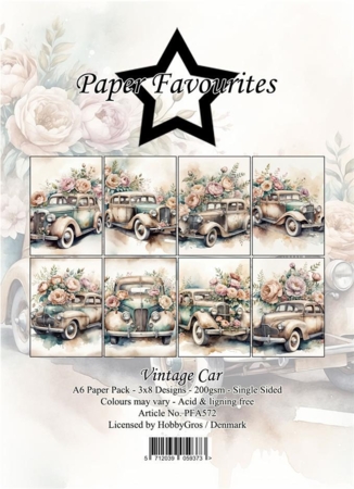 Paper Favourites Paper Pack A6 "Vintage Car" PFA572