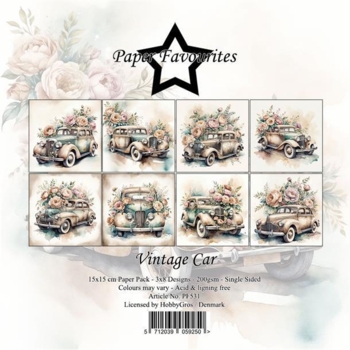 Paper Favourites Paper Pack 15x15cm "Vintage Car" PF531