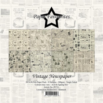 Paper Favourites Paper Pack 30,5x30,5cm "Vintage Newspaper" PF731