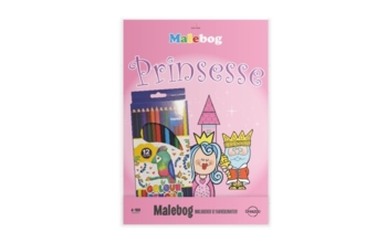 CREAZOO Malebog Prinsesse med 12 farveblyanter