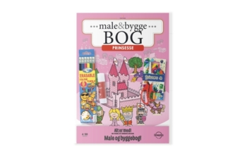 CREAZOO Male & Byggebog.  PRINSESSER m. lim, saks, 6 farveblyanter