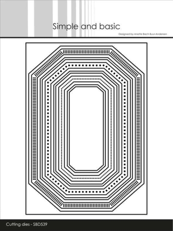 Simple and Basic die "Misc Edged Borders A6" SBD539
