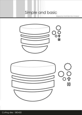 Simple and Basic die "Student Cap - From front" SBD420