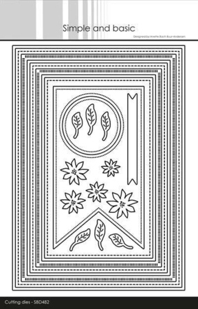 Simple and Basic die "Combi Striped Frames - A5" SBD482