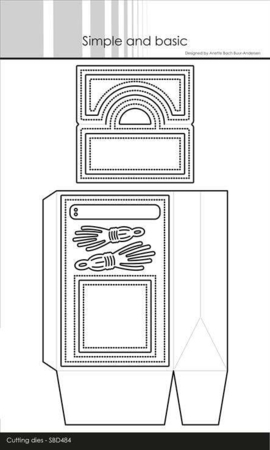 Simple and Basic die "Giftbag w/Topper closure" SBD484